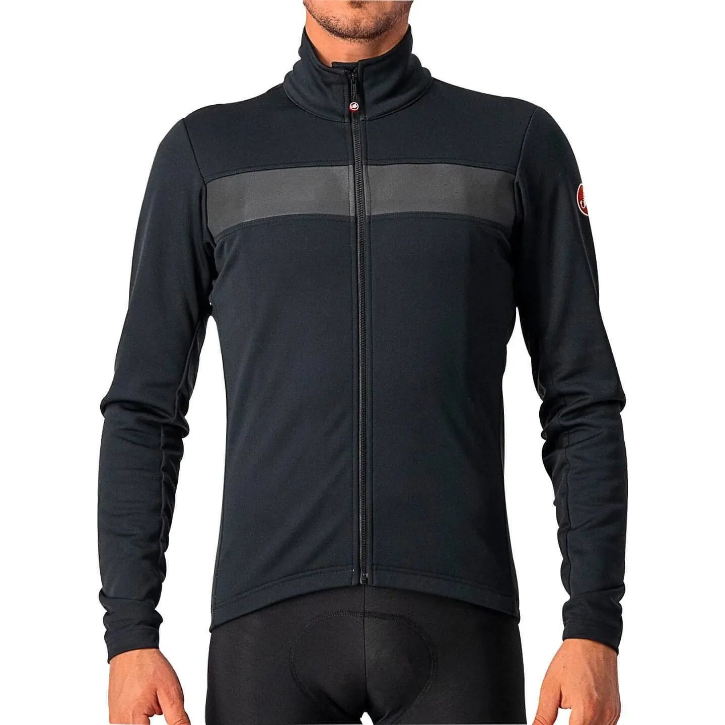 Castelli Raddoppia 3 Mens Cycling Jacket - Black Skill Position