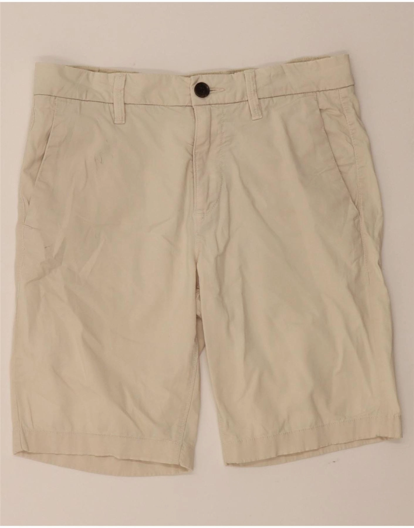 Recycled Material Exclusive Design TIMBERLAND Mens Chino Shorts W30 Medium Off White Cotton