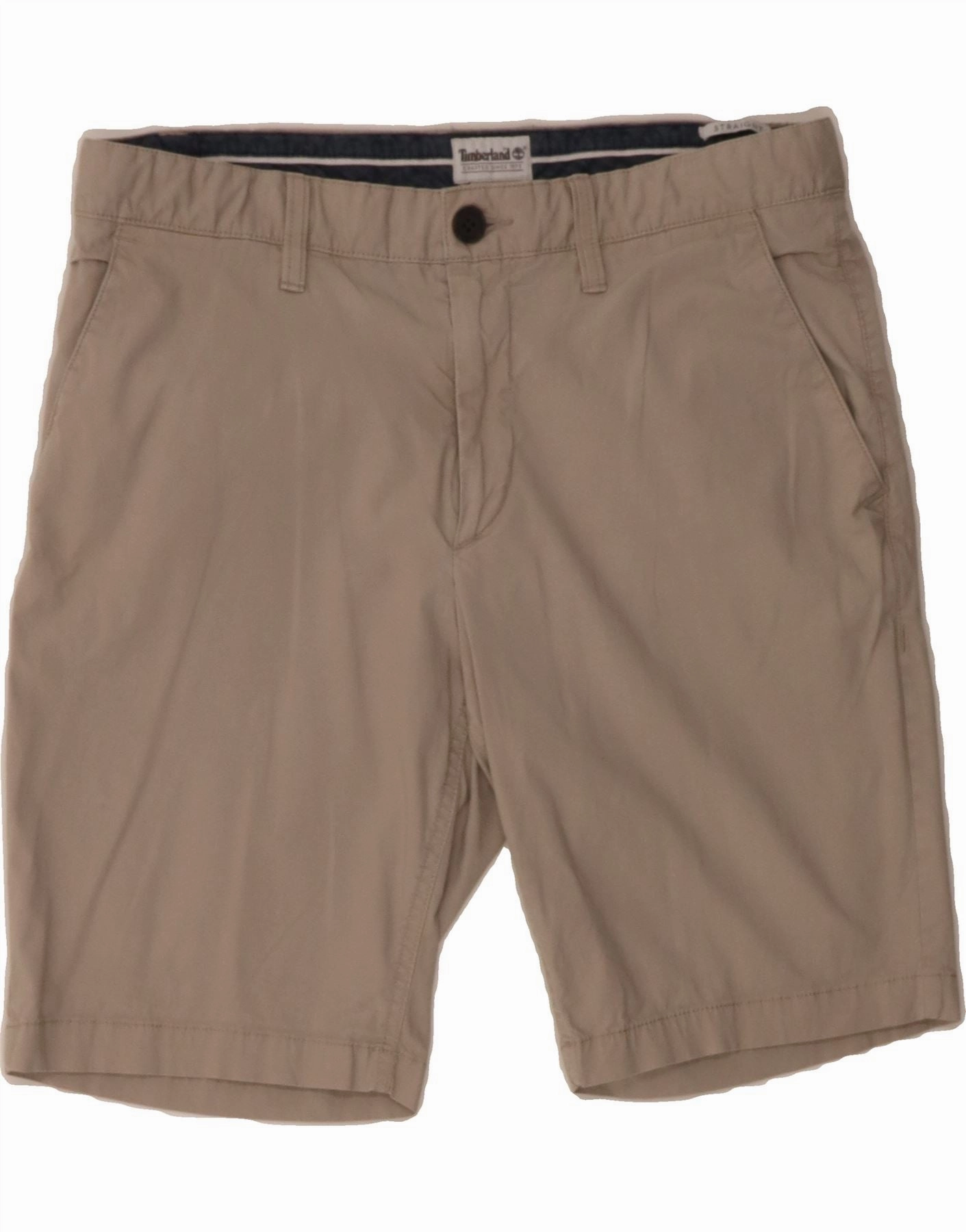 TIMBERLAND Mens Chino Shorts W34 Large Beige Cotton Stretch Movement Fashion Fit