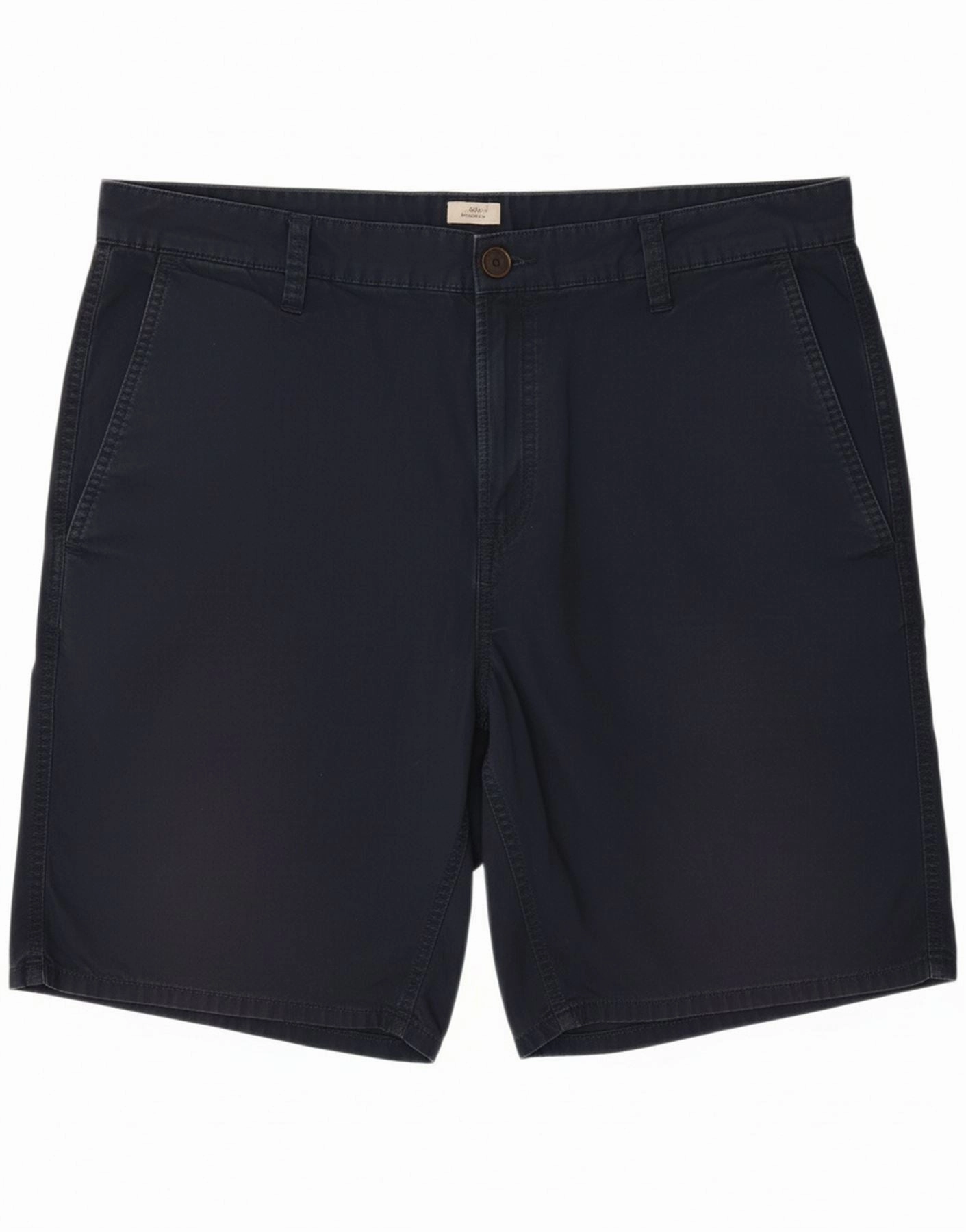 Performance Ready Anti-bacterial TIMBERLAND Mens Chino Shorts W40 XL Navy Blue Cotton