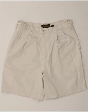 Eco friendly materials TIMBERLAND Mens Pegged Chino Shorts W32 Medium Off White Cotton