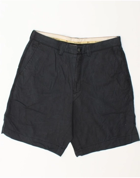 Mood Piece Fitted Design TOMMY BAHAMA Mens Chino Shorts W34 Large Navy Blue Cotton