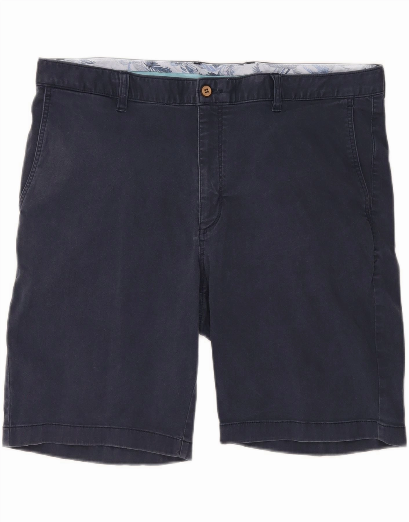Stain Resistant Treatment TOMMY BAHAMA Mens Chino Shorts W40 XL Navy Blue Cotton