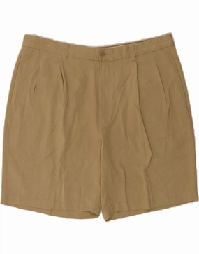 camping clothes TOMMY BAHAMA Mens Pegged Chino Shorts W40 XL Beige Silk