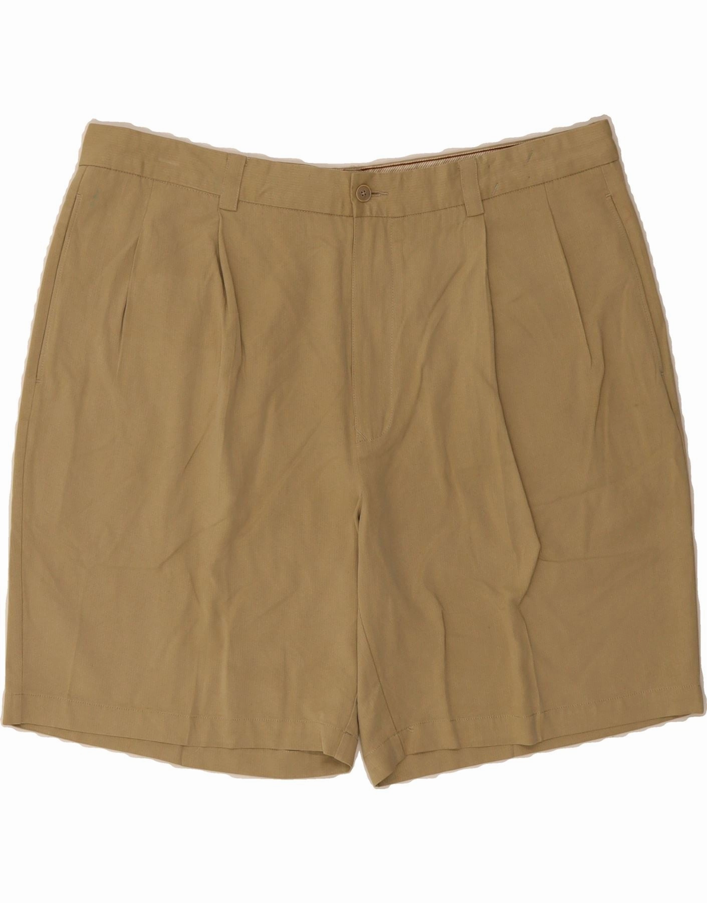 camping clothes TOMMY BAHAMA Mens Pegged Chino Shorts W40 XL Beige Silk