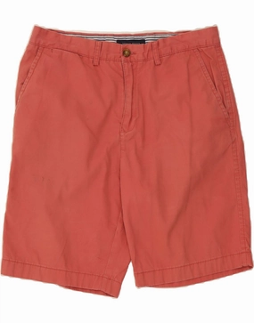 Hand washable Stylish Look TOMMY HILFIGER Mens Chino Shorts W34 Large Red Cotton