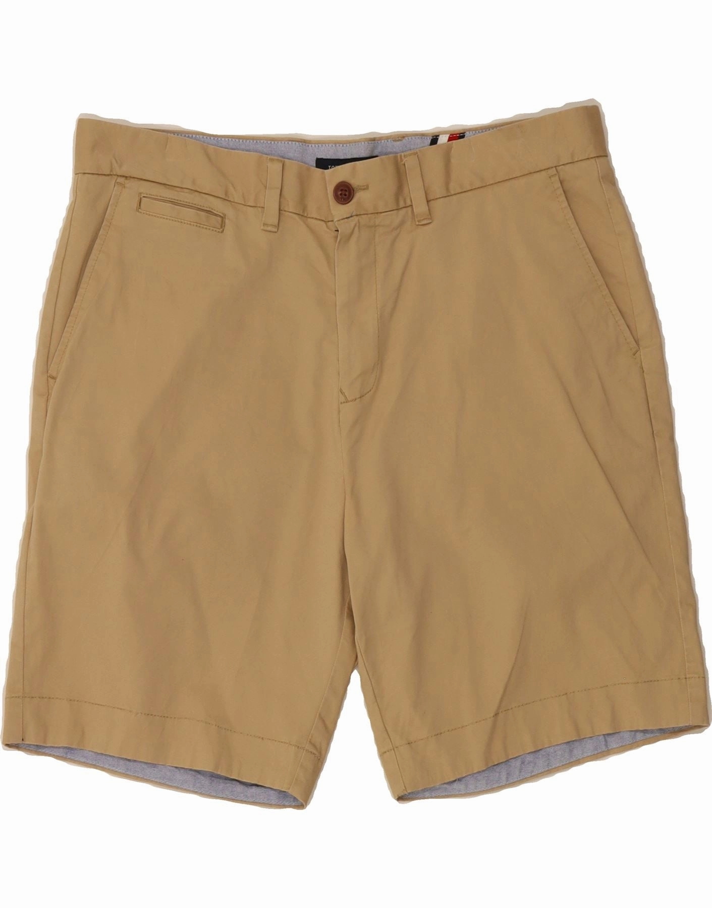 TOMMY HILFIGER Mens Chino Shorts W36 Large  Beige Cotton Tear Resistant Panels