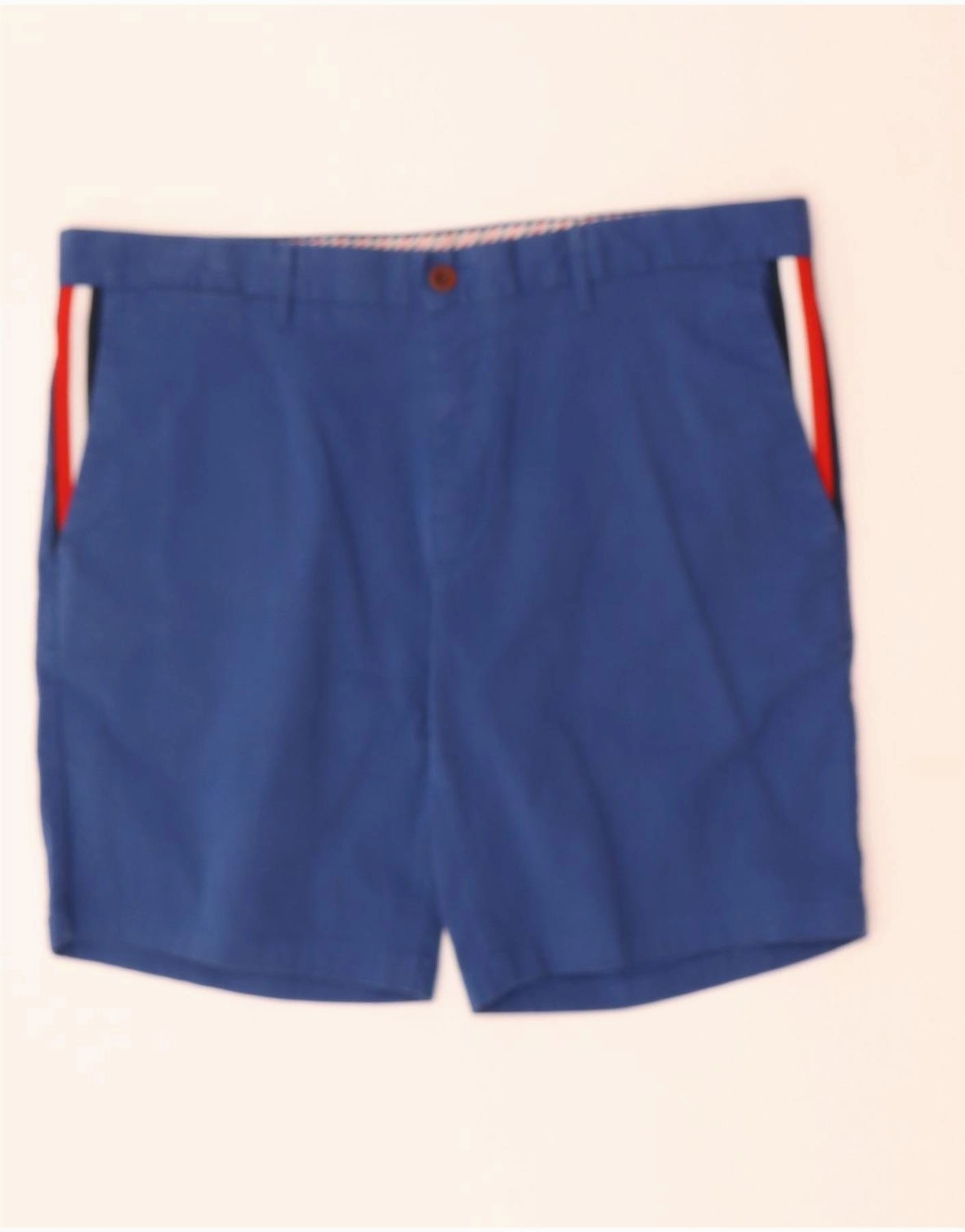 Tailored Design TOMMY HILFIGER Mens Chino Shorts W38 XL Blue Cotton