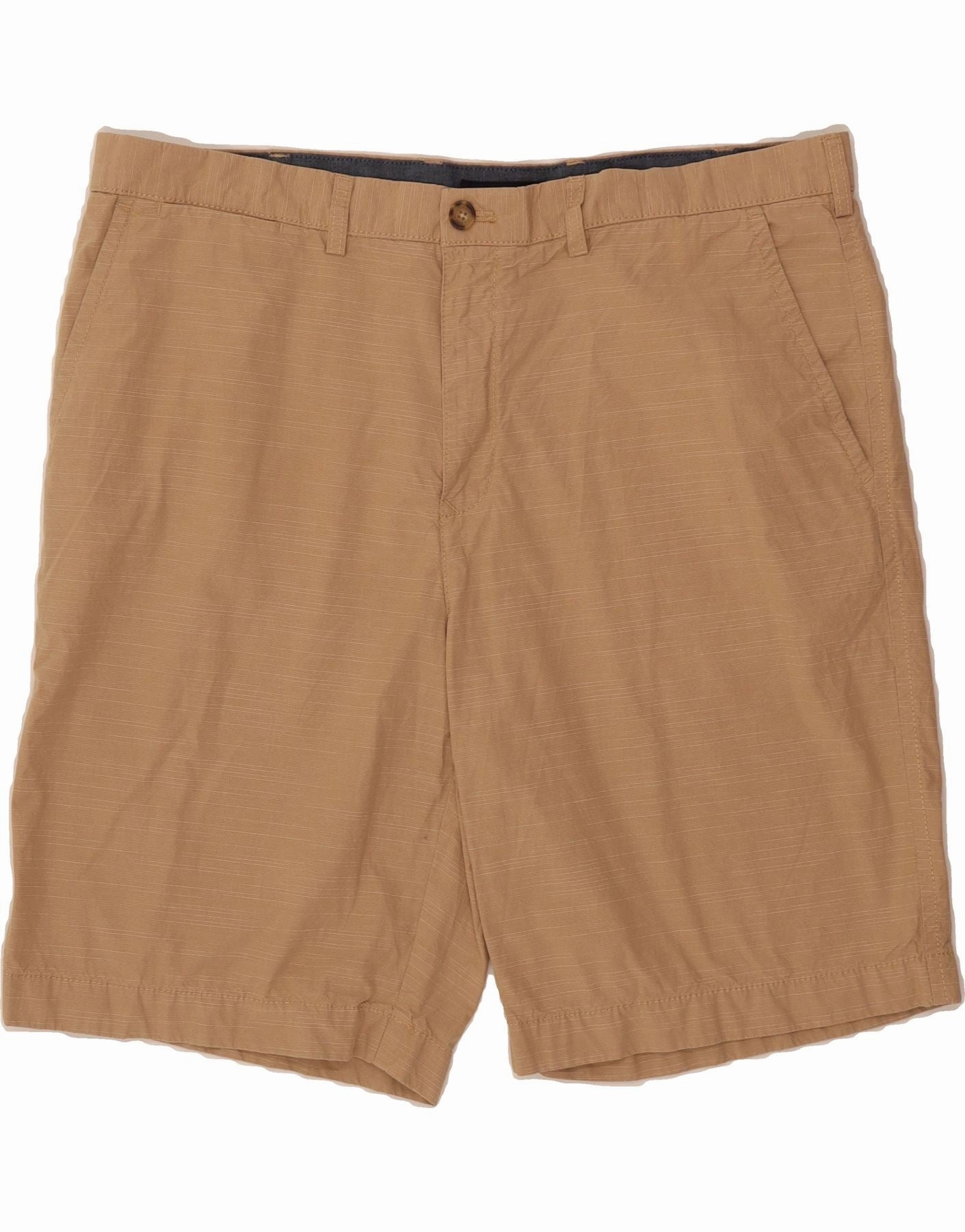 Simple Fit Warm Layers TOMMY HILFIGER Mens Chino Shorts W40 XL Beige Pinstripe Cotton