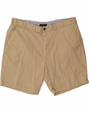 TOMMY HILFIGER Mens Chino Shorts W42 2XL Beige Cotton Functional Design