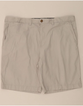 TOMMY HILFIGER Mens Chino Shorts W42 2XL Grey Cotton Functional Waist