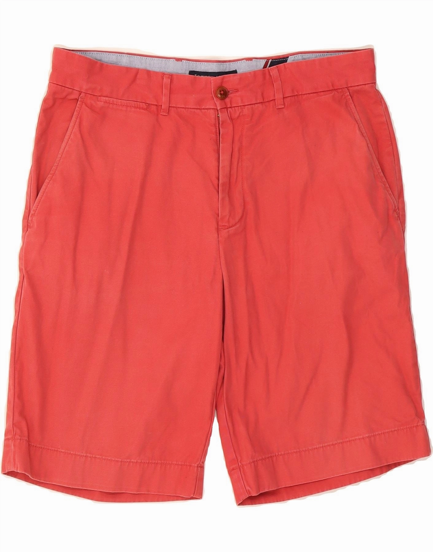 Comfortable fit TOMMY HILFIGER Mens Classic Fit Chino Shorts W34 Large Red Cotton