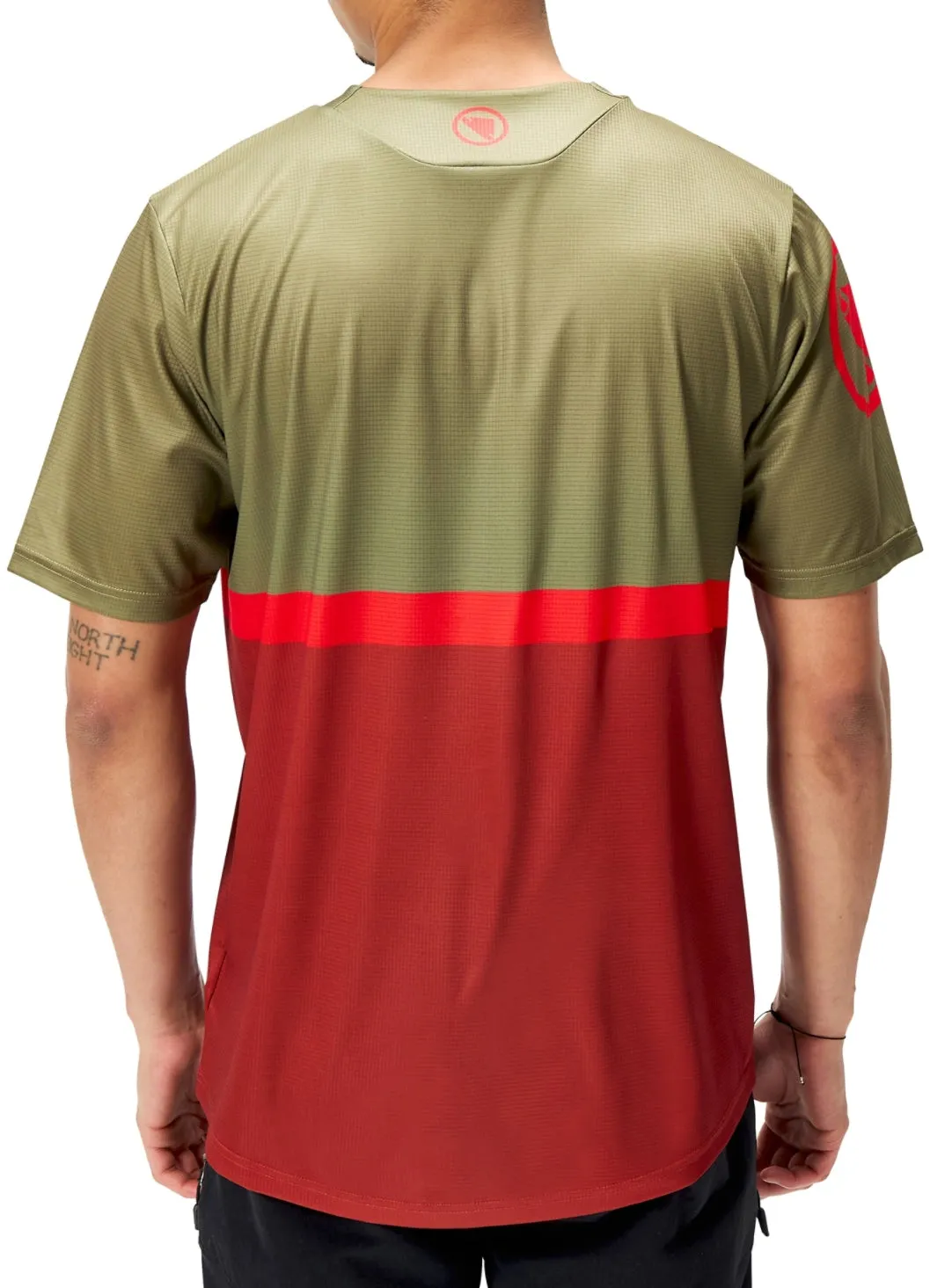 Endura SingleTrack Core II Short Sleeve Mens Cycling Jersey - Green Comfort Fit Chafe Free Armhole