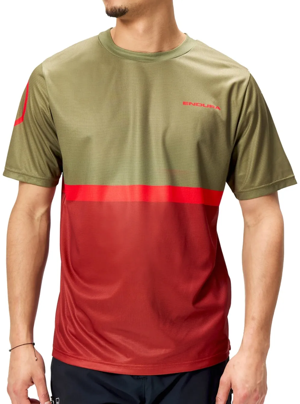 Endura SingleTrack Core II Short Sleeve Mens Cycling Jersey - Green windproof Stylish Design