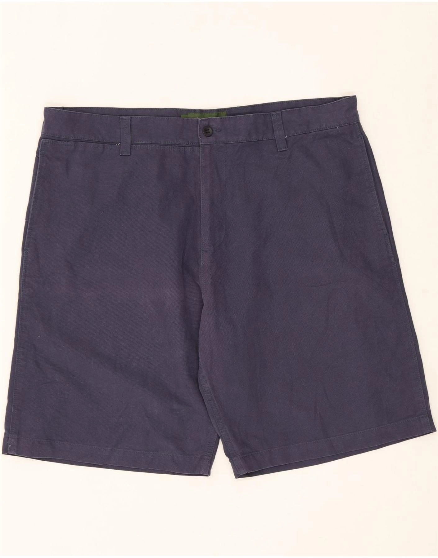 TIMBERLAND Mens Chino Shorts W38 XL Navy Blue Cotton Casual Active Chill Vibes