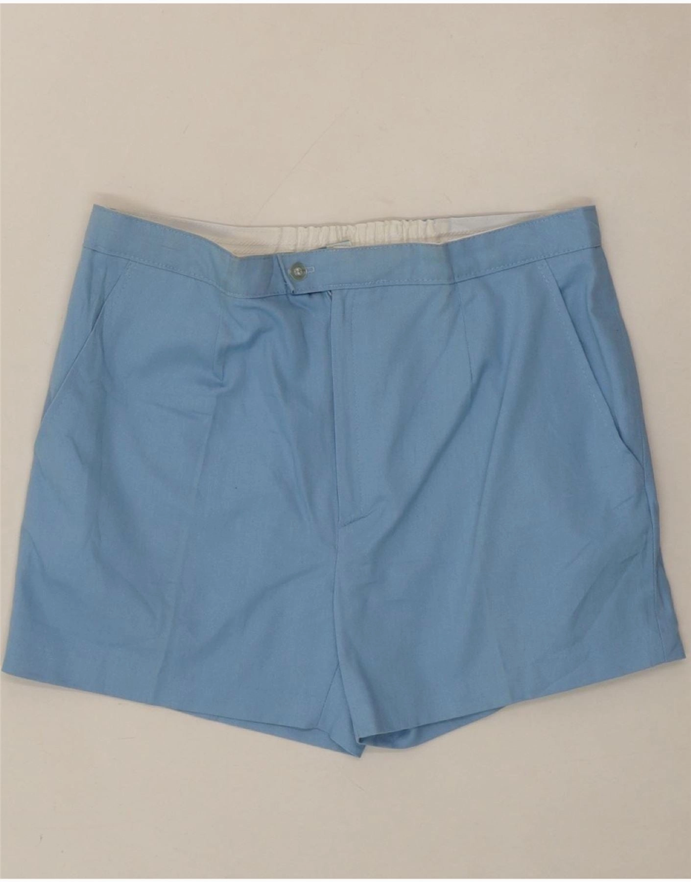 VINTAGE Mens Chino Shorts W34 Large  Blue Relaxed Movement school clothing