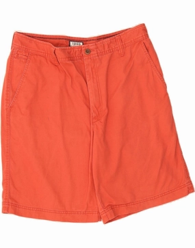 Bacterial Growth Prevention IZOD Mens Chino Shorts W36 Large Orange Cotton