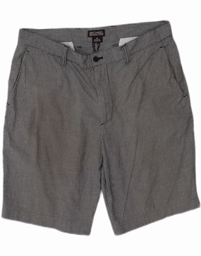 Snag Free Fabric Minimal Bulk MICHAEL KORS Mens Chino Shorts W34 Large  Blue Gingham Cotton