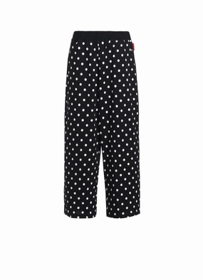 Stretchable Wear COTTON JERSEY DOT PRINT PANTS