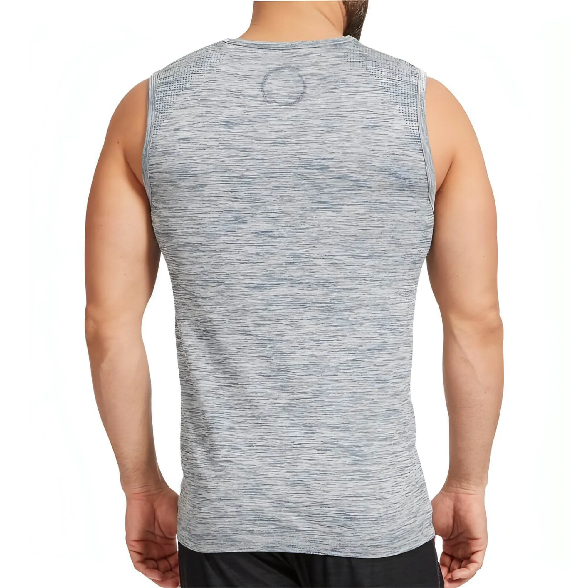 Ohmme Chandra Mens Yoga Vest - Blue Lightweight