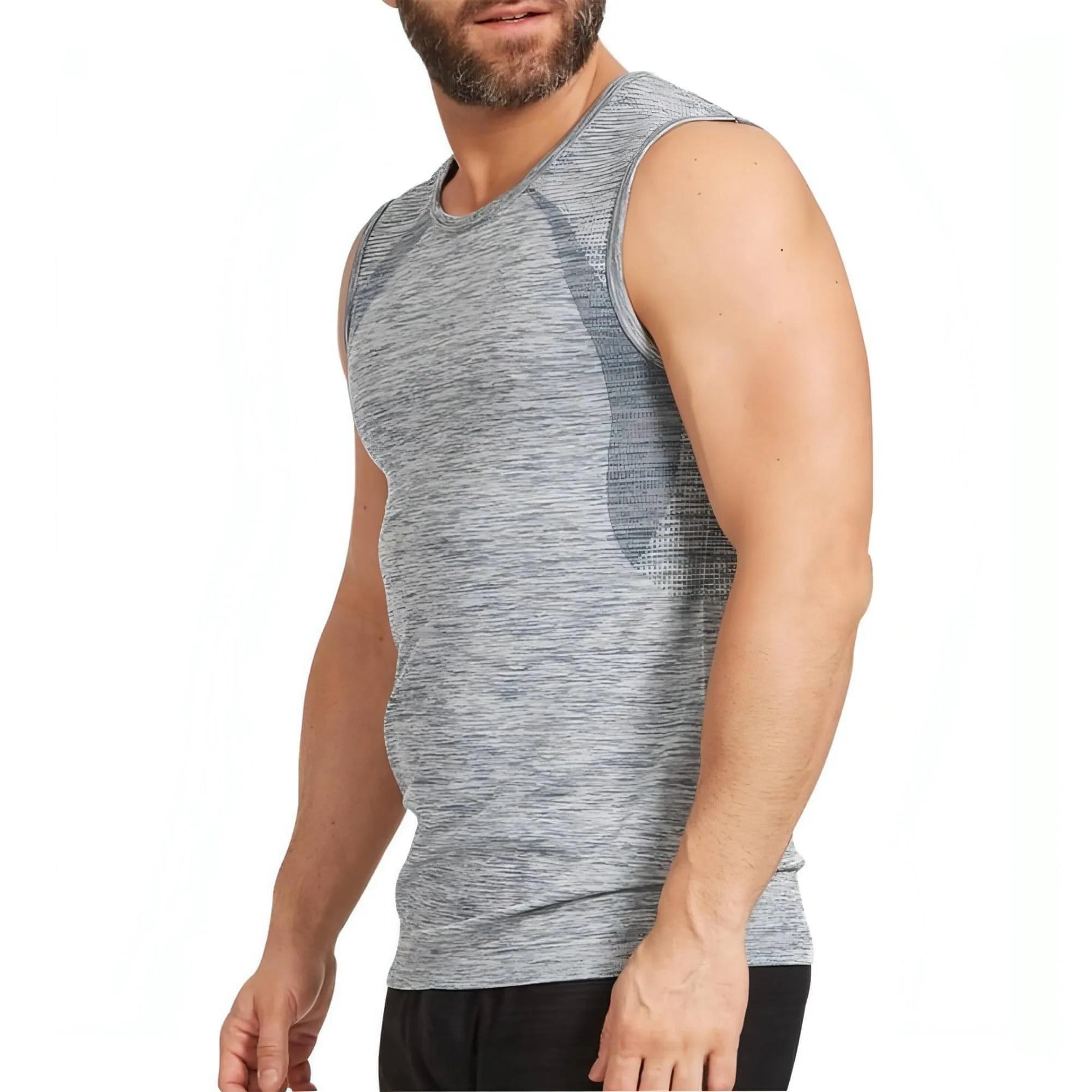Ohmme Chandra Mens Yoga Vest - Blue Safe
