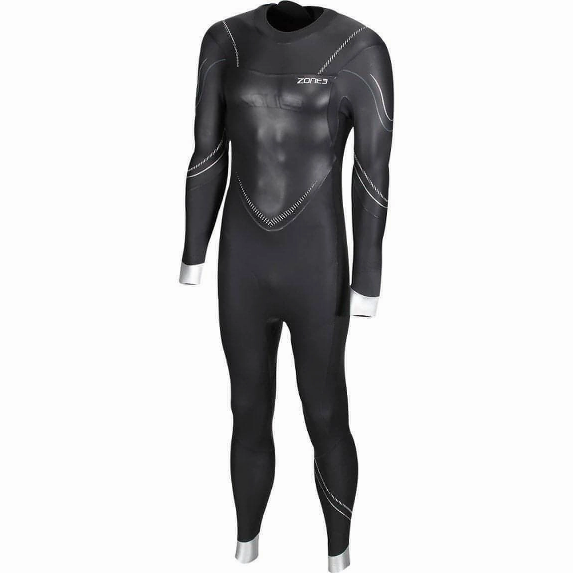 Zone3 Valour Mens Wetsuit - Black ReinforcedStressPoints OxygenInfused Neoprene
