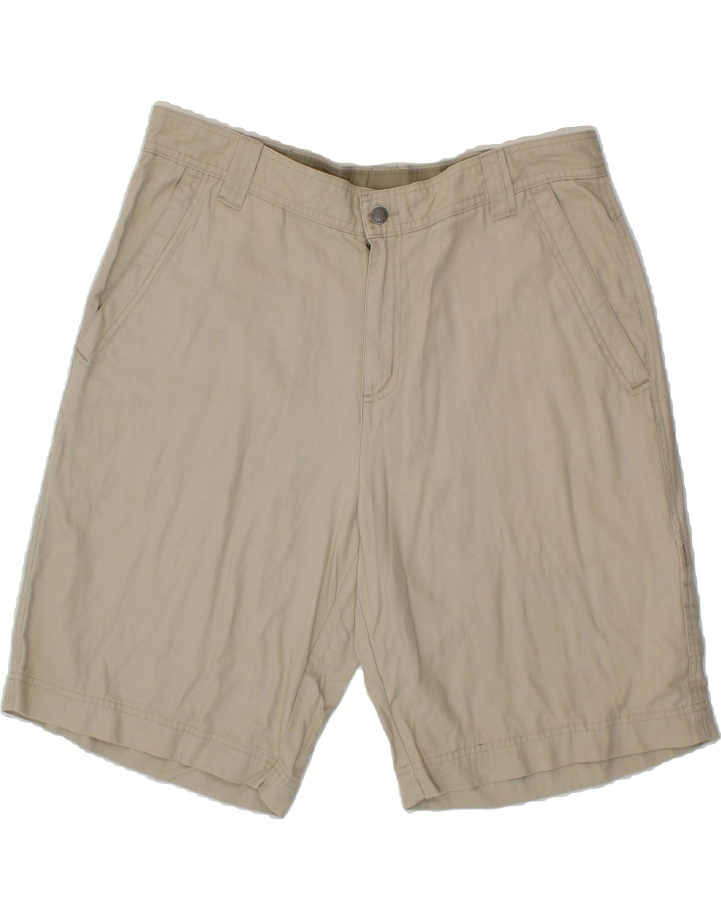 COLUMBIA Mens Cargo Shorts W38 XL Beige Cotton Weekend Outing