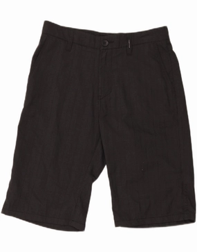 BILLABONG Mens Chino Shorts W30 Medium Grey Check Polyester Quick Style