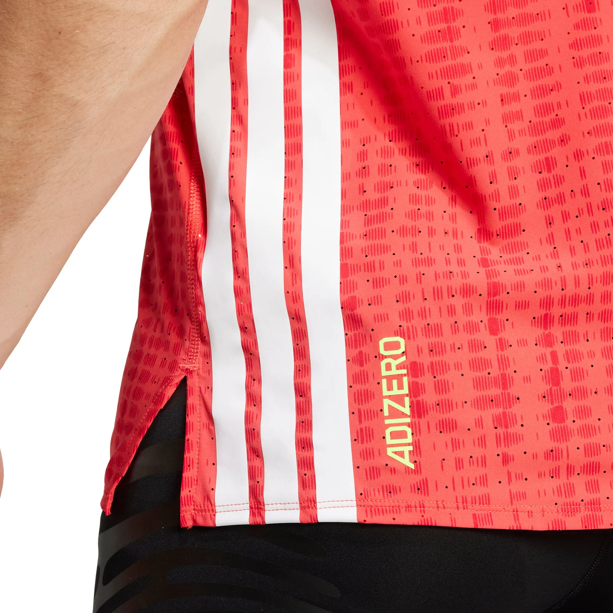 adidas Adizero Mens Running Vest - Red high - efficiency
