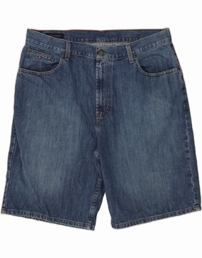 Secure Closure System TOMMY HILFIGER Mens Denim Shorts W38  XL Blue Cotton