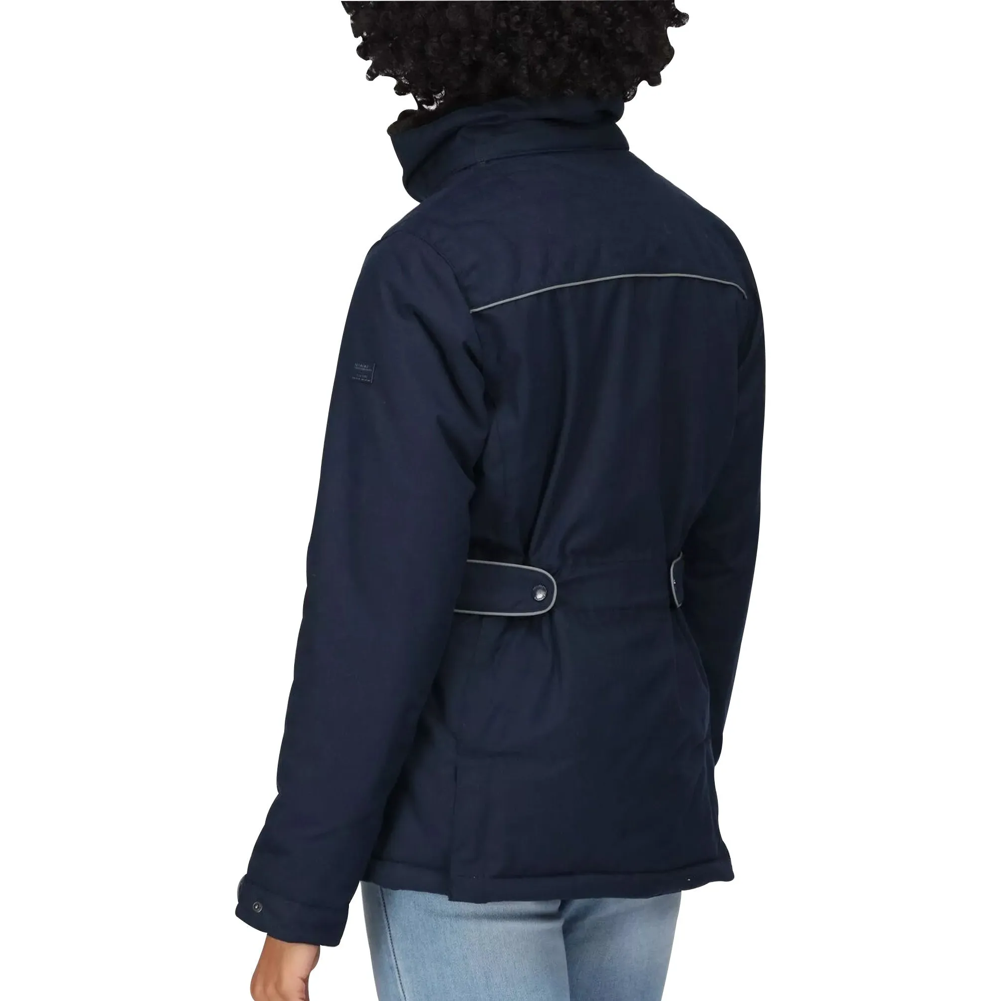 Floss Backpack friendly Regatta Linnette Insulated Womens Waterproof Jacket - Navy