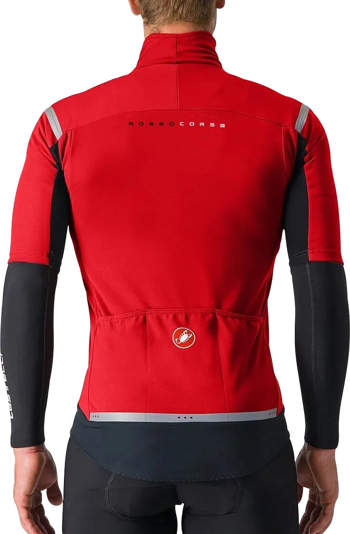 Casual Layer Wear sequined details Castelli Gabba RoS 2 Short Sleeve Mens Cycling Jersey - Red