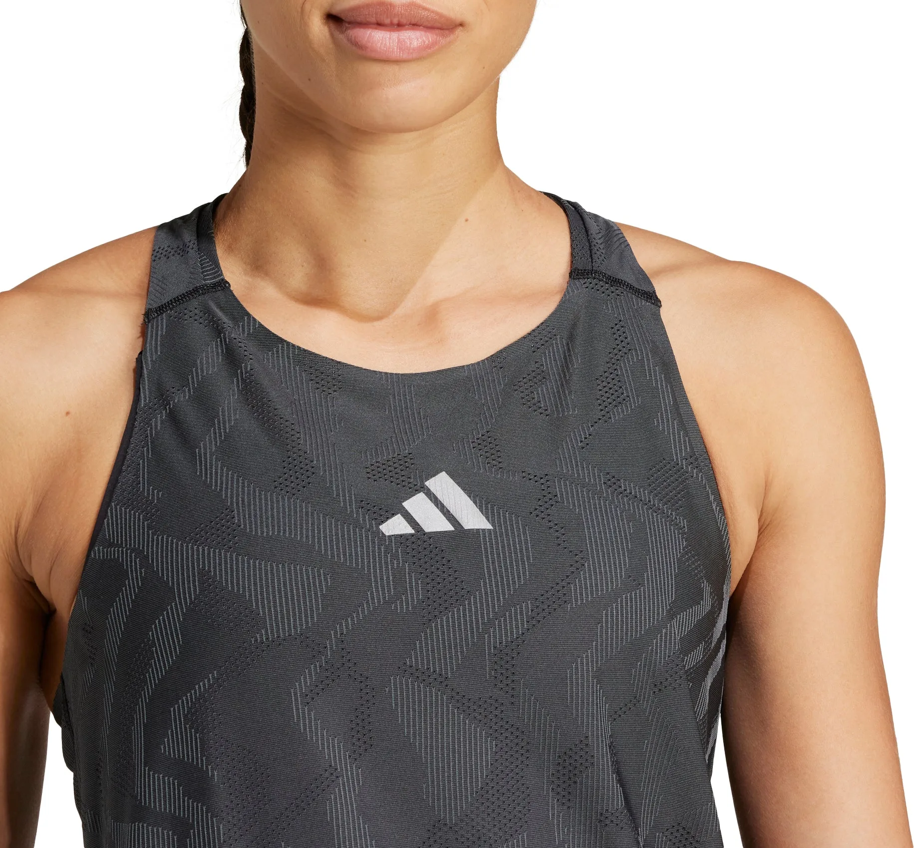 Basic Comfort Fashion and Comfort adidas Ultimate Engineered ClimaCool  Womens Running Vest Tank Top - Black