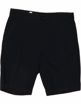 Summer Mood BENETTON Mens Chino Shorts IT 46 Small W34  Navy Blue Cotton