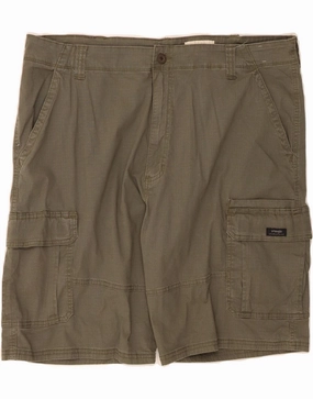 Cotton shorts Unisex WRANGLER Mens Relaxed Fit Cargo Shorts W40 XL Khaki Cotton