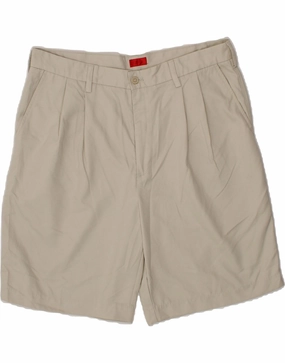 Body Flex IZOD Mens Pegged Chino Shorts W38 XL  Beige Polyester