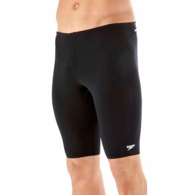 Low Drag Surface Texture Speedo Endurance Plus Mens Jammer Swim Shorts - Black