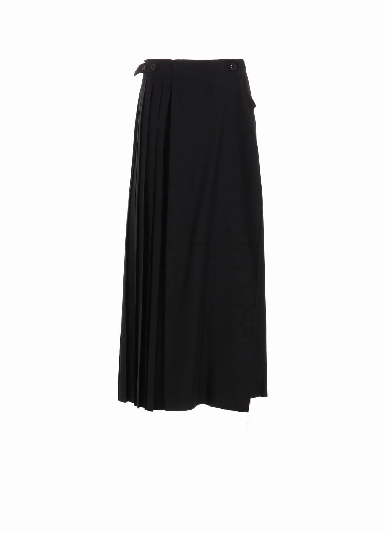 4OZ CU/DUNGAREE TWILL PLEATED WRAP SKIRT HeatRegulatingLining