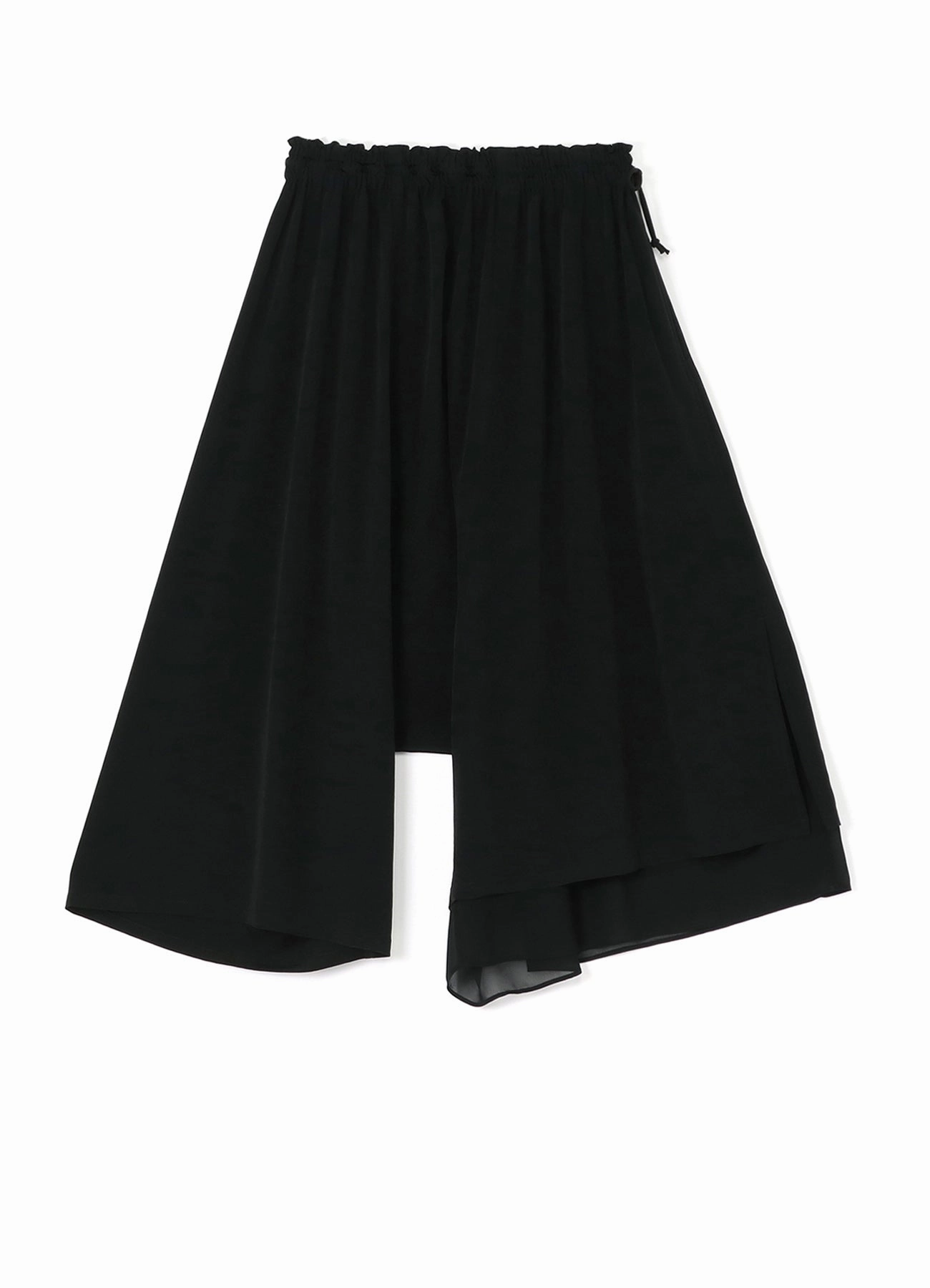 TRIACETATE POLYESTER de CHINE ASYMMETRY PANTS Versatile Fashion