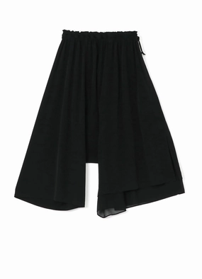 TRIACETATE POLYESTER de CHINE ASYMMETRY PANTS Versatile Fashion