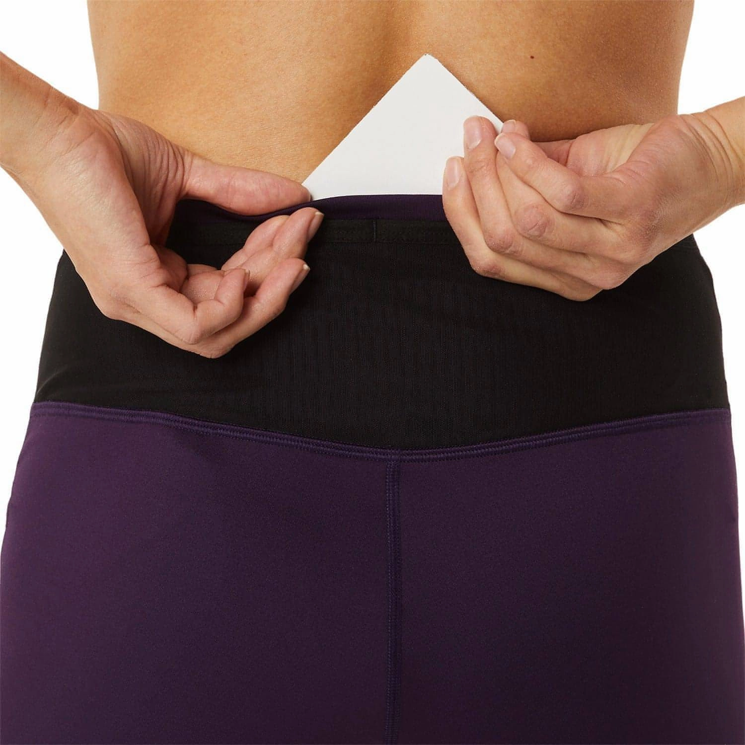 Asics Winter Womens Long Running Tights - Purple Smooth Coverage Body Hugging Fit