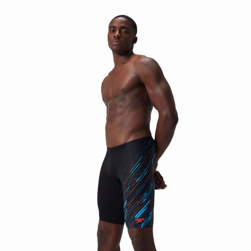 Sheer-Coverup Speedo Mens Hyperboom V-Cut Jammer