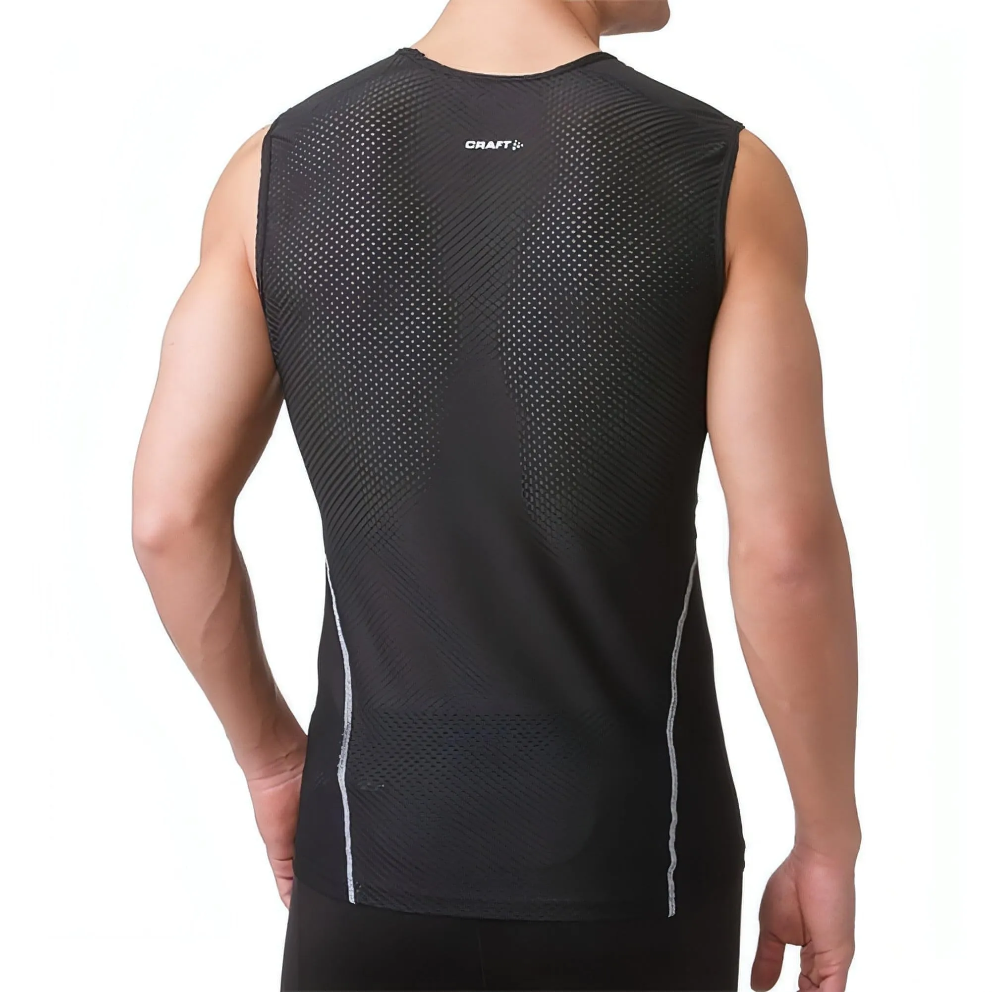Craft Cool Mesh SuperLight Mens Sleeveless Baselayer - Black Stain Resistant