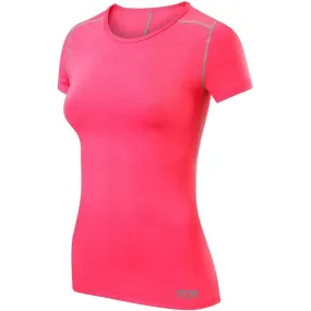 TCA Pro Performance Womens Short Sleeve Baselayer Running Top - Pink Best Seller Casual Chic Wear