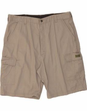 Seamless Edge Design Quick Release Fasteners WRANGLER Mens Cargo Shorts W40 XL Grey Cotton
