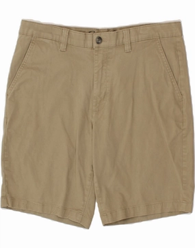 nylon blend EDDIE BAUER Mens Chino Shorts W34 Large  Beige Cotton