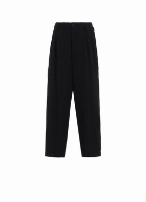 WOOL GABARDINE ZIPPER PK PANTS Quick Fit Wear