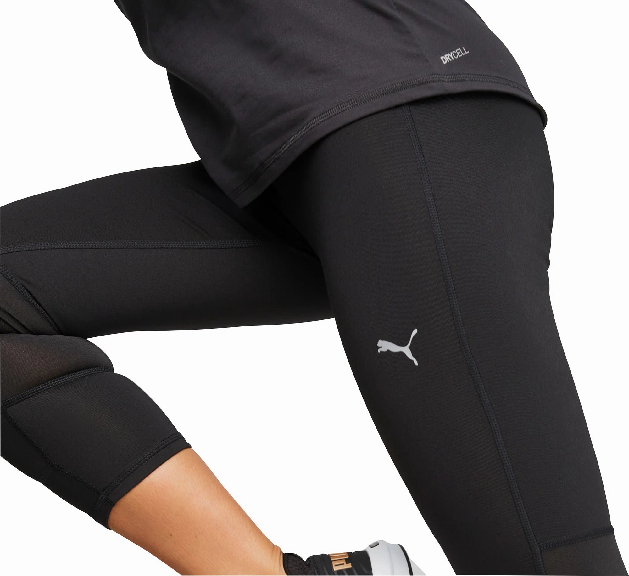 Puma Favourite 3/4 Capri Womens Running Tights - Black Effortless Style Wear Ultra Light Casual Day
