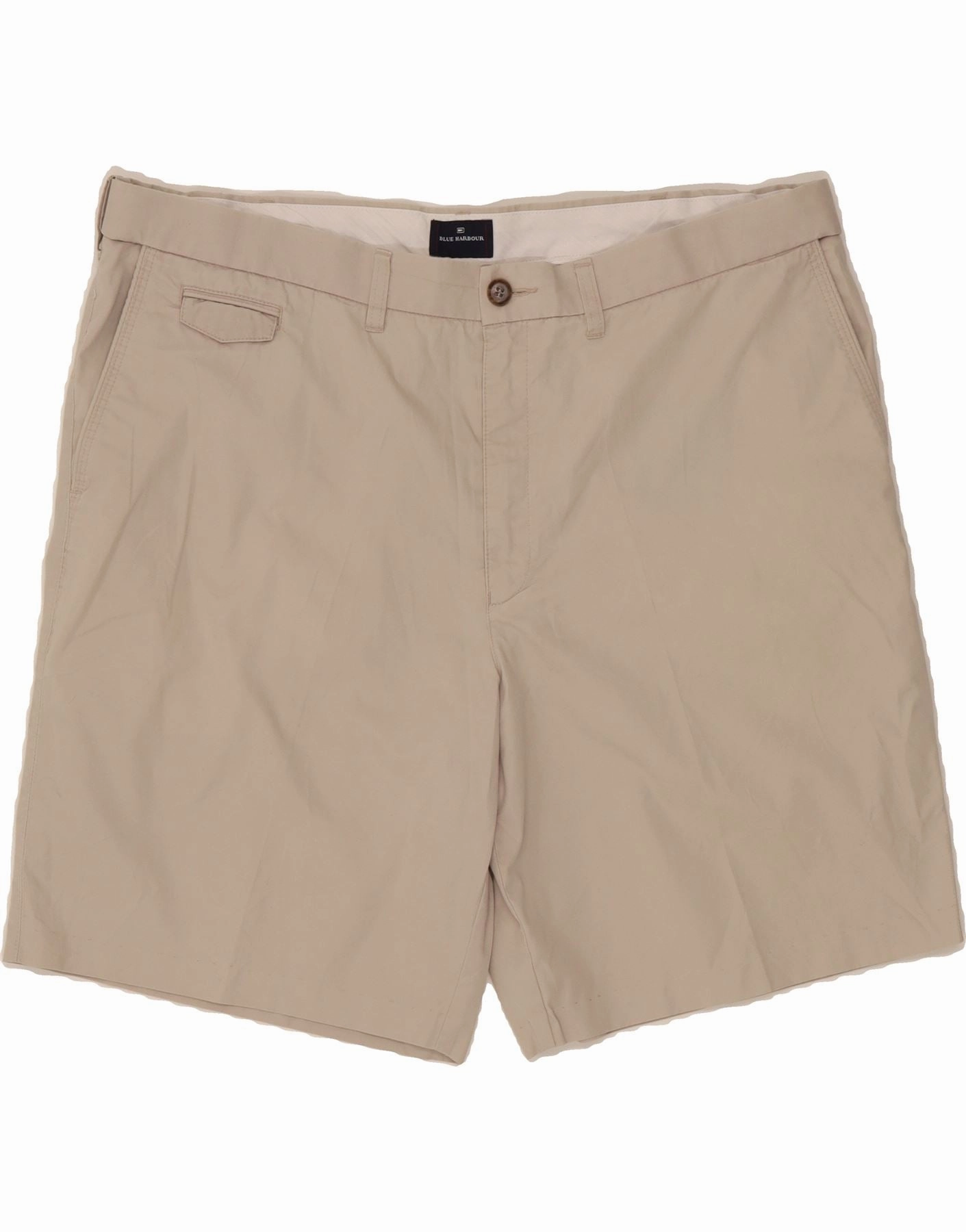 BLUE HARBOUR Mens Chino Shorts W42 2XL  Grey Freestyle Fit Basic Look
