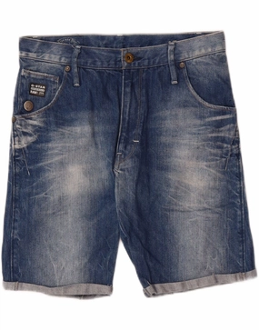 Flex Foam Insert Abrasion Resistant Fabric G-STAR Mens Denim Shorts W32 Medium Blue Cotton